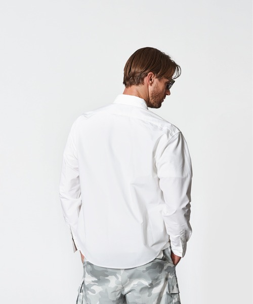 ACANTHUS(アカンサス)の「ACANTHUS:Remake Zip Up Shirt(シャツ/ブラウス・メンズ・ホワイト/ネイビー/サックスブルー/ブルー・S/M/L/XL)」の14枚目の写真