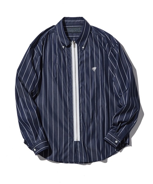ACANTHUS(アカンサス)の「ACANTHUS:Remake Zip Up Shirt(シャツ/ブラウス・メンズ・ホワイト/ネイビー/サックスブルー/ブルー・S/M/L/XL)」の8枚目の写真