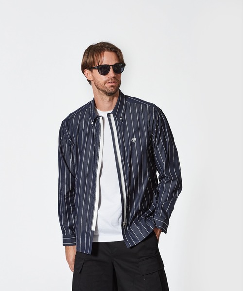 ACANTHUS(アカンサス)の「ACANTHUS:Remake Zip Up Shirt(シャツ/ブラウス・メンズ・ホワイト/ネイビー/サックスブルー/ブルー・S/M/L/XL)」の17枚目の写真