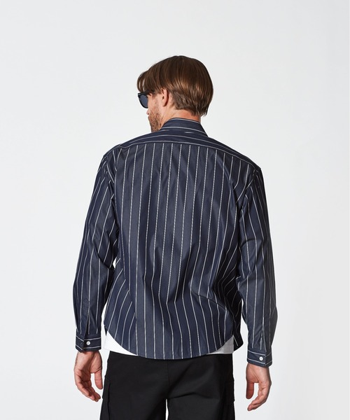 ACANTHUS(アカンサス)の「ACANTHUS:Remake Zip Up Shirt(シャツ/ブラウス・メンズ・ホワイト/ネイビー/サックスブルー/ブルー・S/M/L/XL)」の19枚目の写真