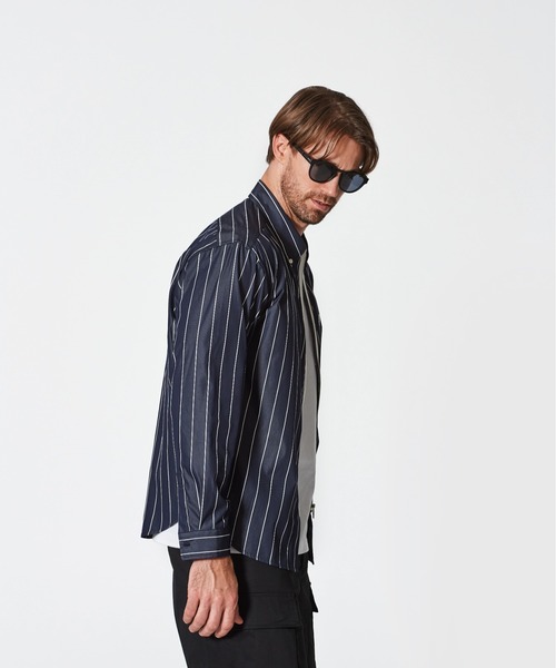 ACANTHUS(アカンサス)の「ACANTHUS:Remake Zip Up Shirt(シャツ/ブラウス・メンズ・ホワイト/ネイビー/サックスブルー/ブルー・S/M/L/XL)」の20枚目の写真