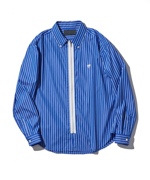 ACANTHUS(アカンサス)の「ACANTHUS:Remake Zip Up Shirt(シャツ/ブラウス・メンズ・ホワイト/ネイビー/サックスブルー/ブルー・S/M/L/XL)」の10枚目の写真