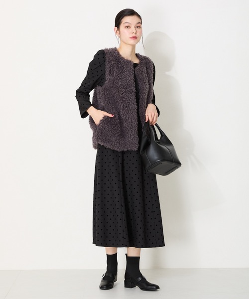ORiental TRaffic(オリエンタルトラフィック)の「パールモチーフニットドッキングショートブーツ 41435(ブーツ・レディース・ブラック・S/M/L/LL)」の21枚目の写真