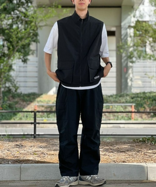 CAMP7（キャンプセブン）の「【CAMP7】CP-TEX ナイロンベスト（ベスト・メンズ・ブラック/ダークグレー・M/L/XL）」の19枚目の写真