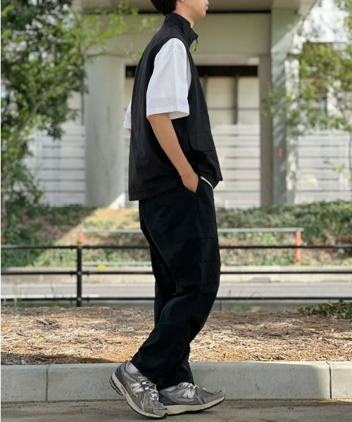 CAMP7（キャンプセブン）の「【CAMP7】CP-TEX ナイロンベスト（ベスト・メンズ・ブラック/ダークグレー・M/L/XL）」の18枚目の写真