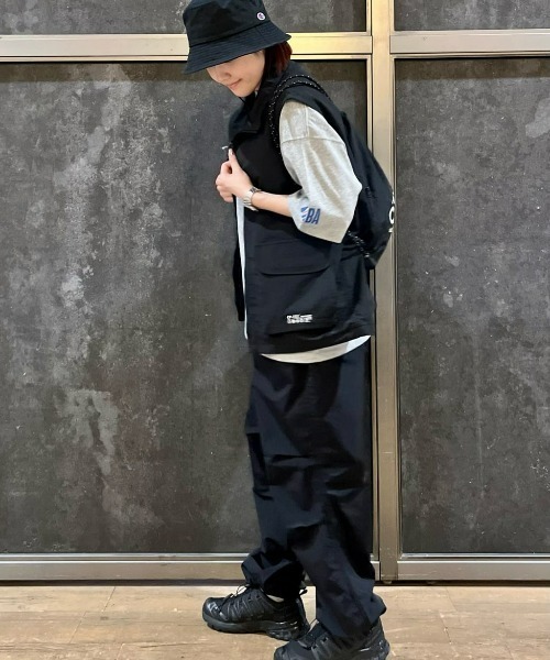 CAMP7（キャンプセブン）の「【CAMP7】CP-TEX ナイロンベスト（ベスト・メンズ・ブラック/ダークグレー・M/L/XL）」の13枚目の写真