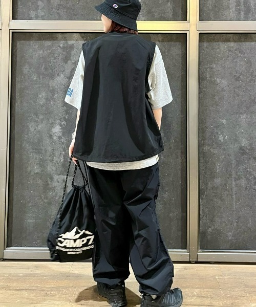 CAMP7（キャンプセブン）の「【CAMP7】CP-TEX ナイロンベスト（ベスト・メンズ・ブラック/ダークグレー・M/L/XL）」の12枚目の写真