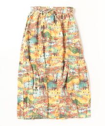 【sandy】プリントサイド切替ギャザーSK