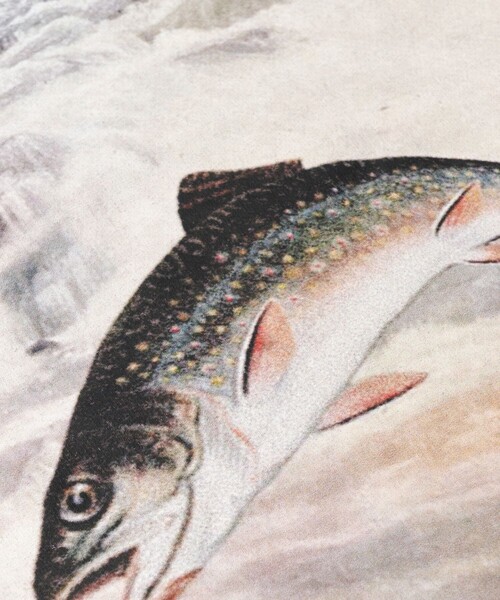 Foxfire（フォックスファイヤー）の「Foxfire/フォックスファイヤー 別注 Foxfire プリントクルーネック スウェット/カタログトラウト/バックプリント/リラックスフィット（スウェット・メンズ・ライトグレー/チャコールグレー/ネイビー・LARGE/MEDIUM）」の14枚目の写真