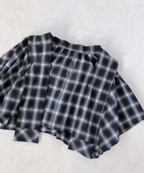 AS KNOW AS plus（アズノゥアズプラス）の「◇巻きシャツ風デザインミニスカート（スカート・レディース・ブラック系/レッド系・FREE）」の20枚目の写真