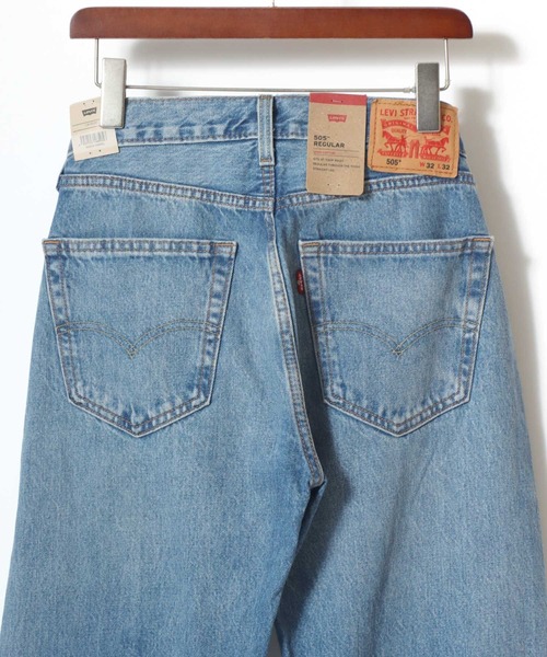 Levi's(リーバイス)の「Levi's/リーバイス 505 REGULAR/レギュラーフィット ジーンズ/ヴィンテージウォッシュ レギュラーストレート ストレッチ デニムパンツ(デニムパンツ・メンズ・ダークインディゴブルー/ライトインディゴブルー/インディゴブルー/ダークブルー/ライトブルー/ブルー/ブルー系その他/ブルー系その他2/ブルー系その他3・32inch/31inch/30inch/29inch/34inch/33inch/36inch/28inch)」の9枚目の写真