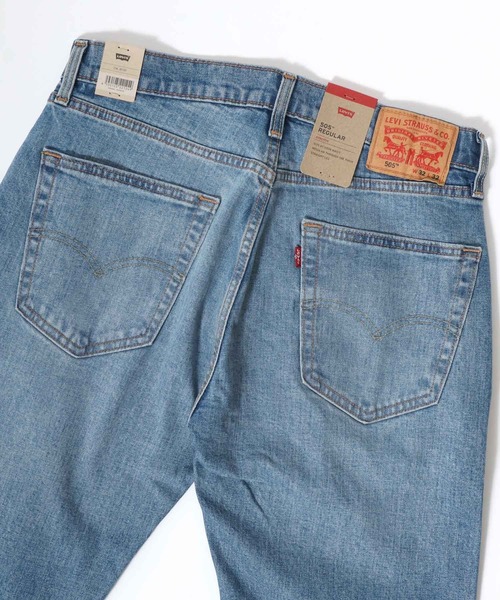 Levi's(リーバイス)の「Levi's/リーバイス 505 REGULAR/レギュラーフィット ジーンズ/ヴィンテージウォッシュ レギュラーストレート ストレッチ デニムパンツ(デニムパンツ・メンズ・ダークインディゴブルー/ライトインディゴブルー/インディゴブルー/ダークブルー/ライトブルー/ブルー・32inch/31inch/30inch/29inch/34inch/33inch/36inch/28inch)」の22枚目の写真