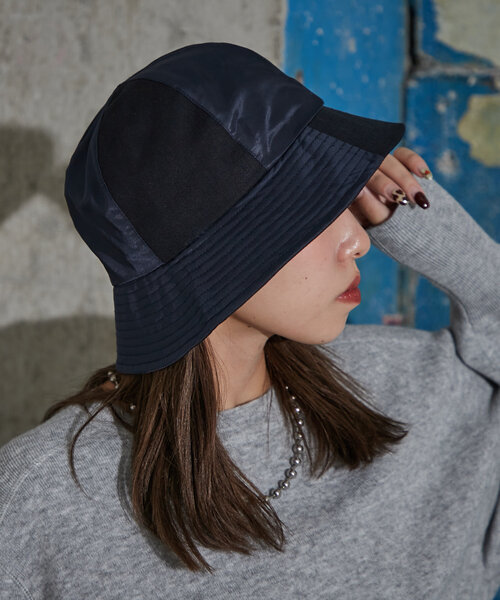 CIAOPANIC（チャオパニック）の「【mi-ry by CIAOPANIC】セーラーハット（キャップ・レディース・オリーブ/ブラック・FREE）」の4枚目の写真