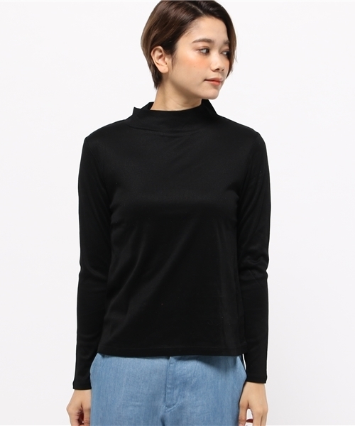 OUTLET(アウトレット)の「【Sheta】リブHNカットソー(Tシャツ/カットソー・レディース・グレー/ブラック・FREE)」の3枚目の写真