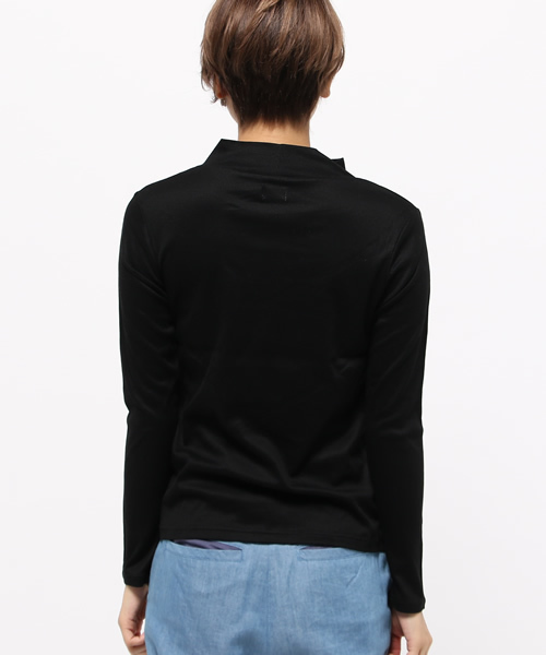 OUTLET(アウトレット)の「【Sheta】リブHNカットソー(Tシャツ/カットソー・レディース・グレー/ブラック・FREE)」の5枚目の写真