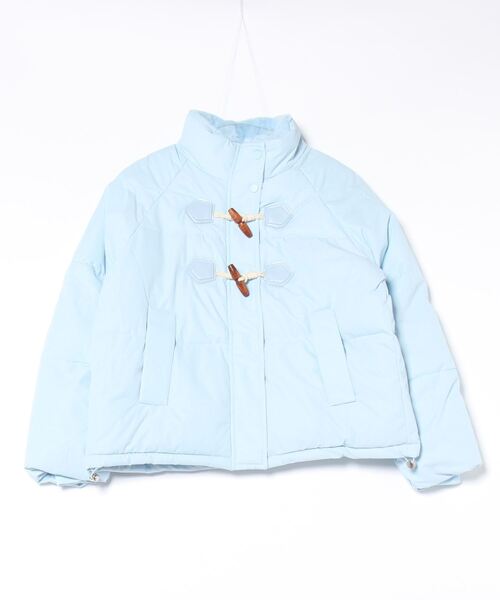 セール】トグルボタン ショート丈 スタンドカラー エコダウン