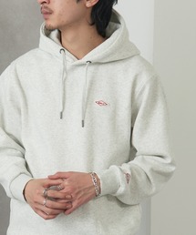 【BALL】T/C裏起毛 ワッペン付きプルパーカー 64536