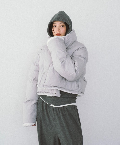HANNE（アン）の「リバーシブルパディングショートコート（ダウン 