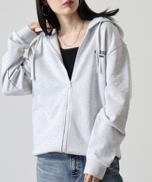 GUESS MEN'S L/SLV HOODED ZIP-UP パーカー
