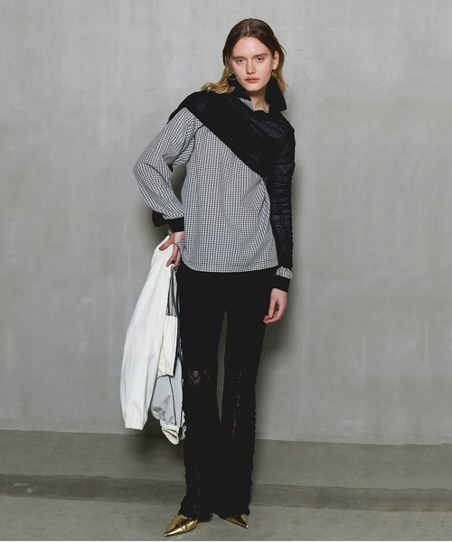 セール】NEW BEGING plaid pattern Polo Shirt/NEW BEGING