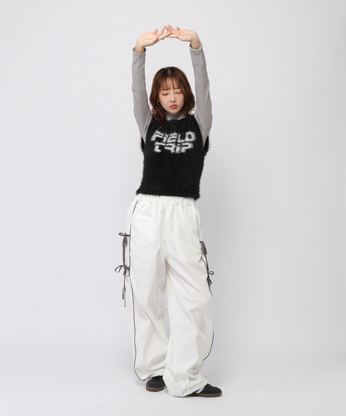 3.3 Field Trip (3.3フィールドトリップ)の「3.3 Field Trip/フェザーミニベスト(ベスト・レディース・グレー/ブラック・FREE)」の15枚目の写真