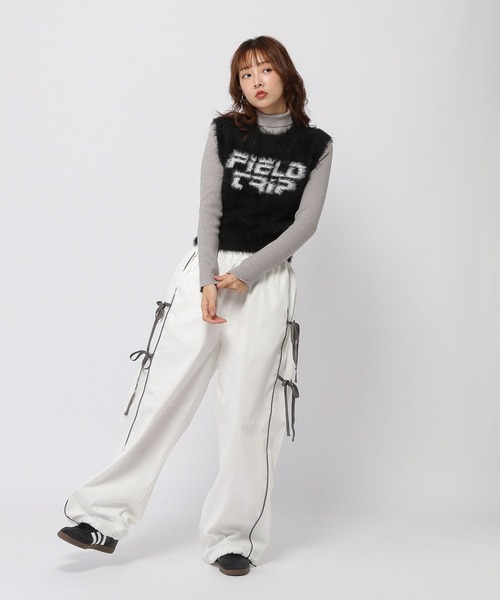 3.3 Field Trip (3.3フィールドトリップ)の「3.3 Field Trip/フェザーミニベスト(ベスト・レディース・グレー/ブラック・FREE)」の16枚目の写真