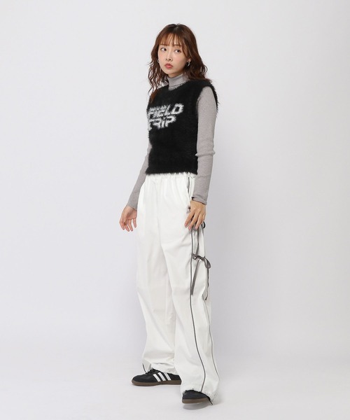 3.3 Field Trip (3.3フィールドトリップ)の「3.3 Field Trip/フェザーミニベスト(ベスト・レディース・グレー/ブラック・FREE)」の17枚目の写真