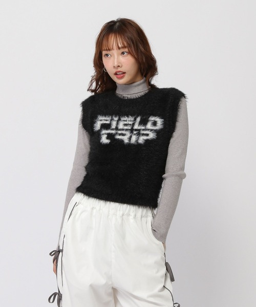 3.3 Field Trip (3.3フィールドトリップ)の「3.3 Field Trip/フェザーミニベスト(ベスト・レディース・グレー/ブラック・FREE)」の18枚目の写真