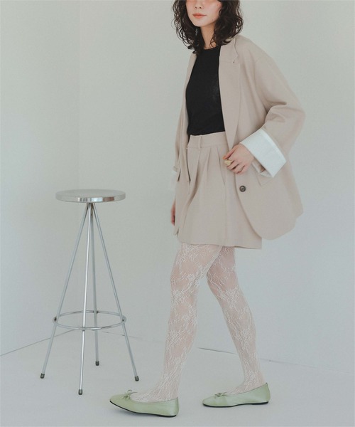 titivate(ティティベイト)の「ツータックショートパンツ(その他パンツ・レディース・ブラック/ライトカーキ/ライトベージュ・L/M/S)」の18枚目の写真