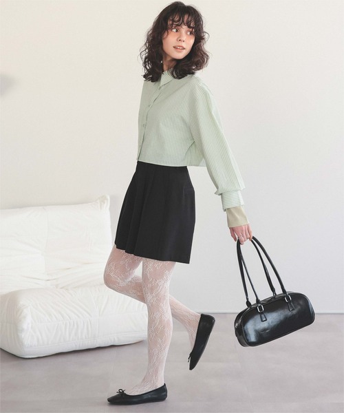 titivate(ティティベイト)の「ツータックショートパンツ(その他パンツ・レディース・ブラック/ライトカーキ/ライトベージュ・L/M/S)」の10枚目の写真