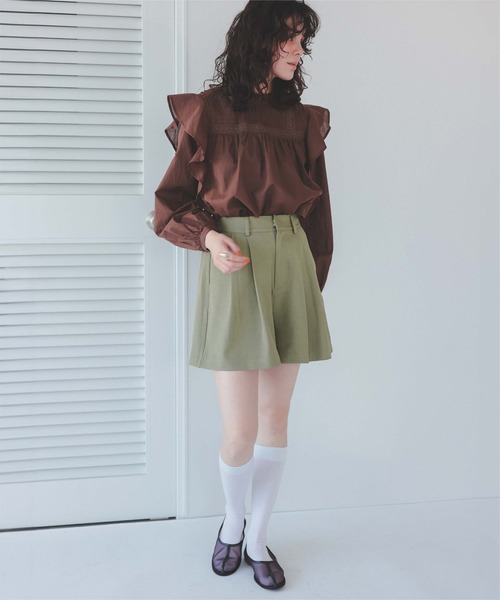 titivate(ティティベイト)の「ツータックショートパンツ(その他パンツ・レディース・ブラック/ライトカーキ/ライトベージュ・L/M/S)」の21枚目の写真