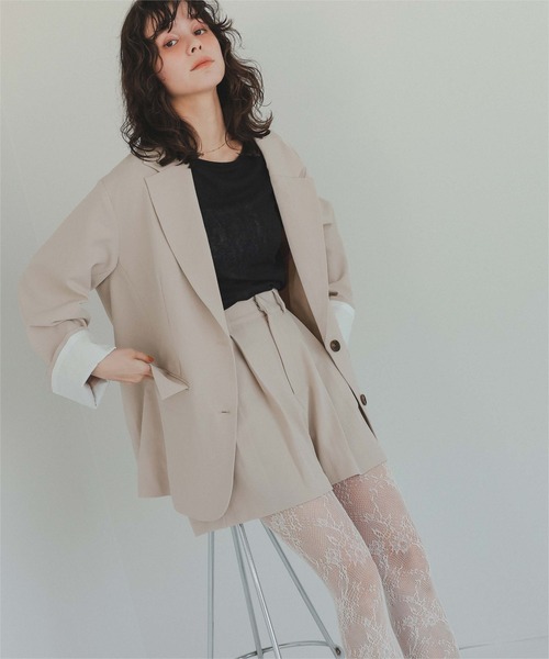 titivate(ティティベイト)の「ツータックショートパンツ(その他パンツ・レディース・ブラック/ライトカーキ/ライトベージュ・L/M/S)」の13枚目の写真