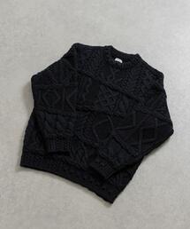 Yonetomi（ヨネトミ）の「米富繊維　CRAZY ARAN PULLOVER-1（ニット/セーター）」
