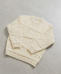 米富繊維 CRAZY ARAN PULLOVER-1