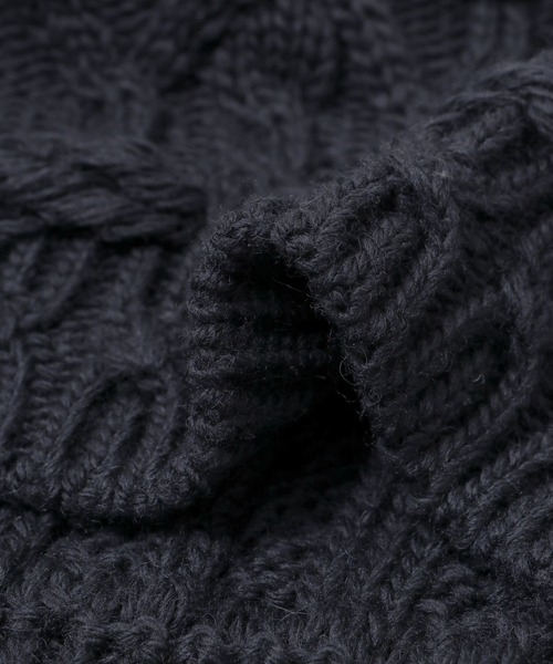 ニット セーター 米富繊維　CRAZY ARAN PULLOVER-1 レディース Yonetomi NEW BASIC ニット セーター 米富繊維 CRAZY ARAN