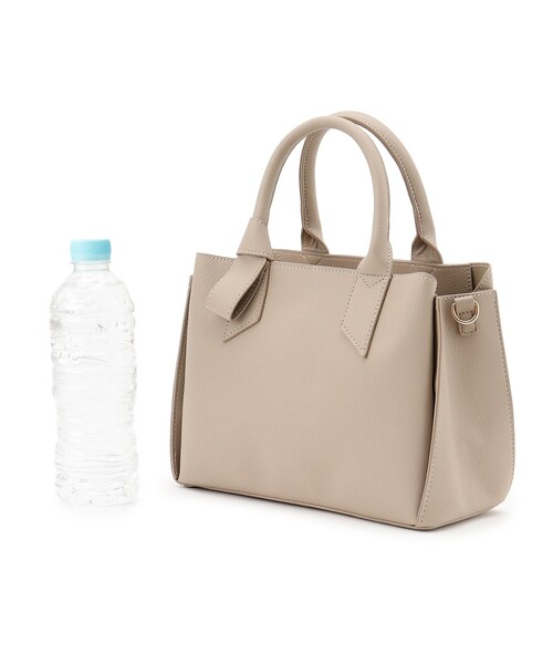 grove（グローブ）の「ハンドルノットリボン2WAYトート【入卒対応可】（ショルダーバッグ・レディース・ナチュラル/ブラック/サックスブルー・00）」の11枚目の写真