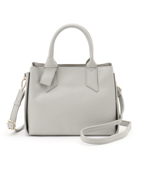 grove（グローブ）の「ハンドルノットリボン2WAYトート【入卒対応可】（ショルダーバッグ・レディース・ナチュラル/ブラック/サックスブルー・00）」の13枚目の写真