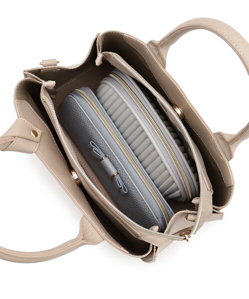 grove（グローブ）の「ハンドルノットリボン2WAYトート【入卒対応可】（ショルダーバッグ・レディース・ナチュラル/ブラック/サックスブルー・00）」の21枚目の写真