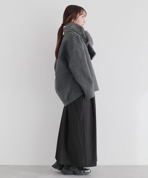 CRAFT STANDARD BOUTIQUE（クラフトスタンダードブティック）の「フェイクファーストール（ストール/ショール・レディース・ブラウン/ライトベージュ/グレー・FREE）」の8枚目の写真