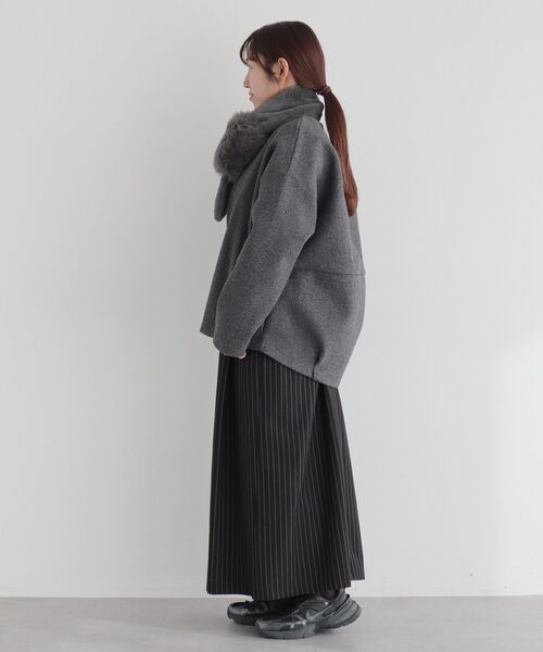 CRAFT STANDARD BOUTIQUE（クラフトスタンダードブティック）の「フェイクファーストール（ストール/ショール・レディース・ブラウン/ライトベージュ/グレー・FREE）」の10枚目の写真