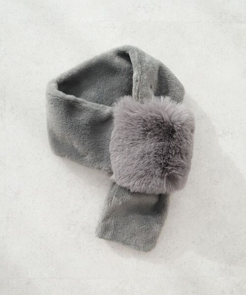 CRAFT STANDARD BOUTIQUE（クラフトスタンダードブティック）の「フェイクファーストール（ストール/ショール・レディース・ブラウン/ライトベージュ/グレー・FREE）」の19枚目の写真