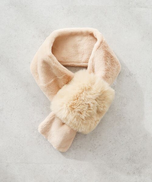 CRAFT STANDARD BOUTIQUE（クラフトスタンダードブティック）の「フェイクファーストール（ストール/ショール・レディース・ブラウン/ライトベージュ/グレー・FREE）」の20枚目の写真