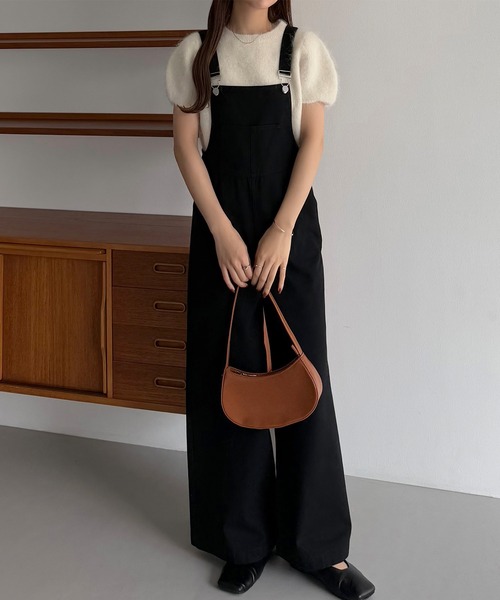 callautia（カラウティア）の「サロペットパンツ（サロペット/オーバーオール・レディース・ホワイト/チャコール/ブラック・MEDIUM/SMALL/LARGE）」の7枚目の写真