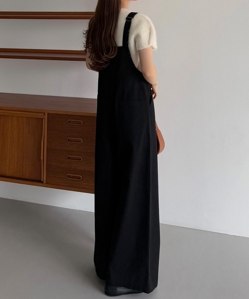 callautia（カラウティア）の「サロペットパンツ（サロペット/オーバーオール・レディース・ホワイト/チャコール/ブラック・MEDIUM/SMALL/LARGE）」の8枚目の写真