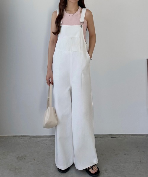 callautia（カラウティア）の「サロペットパンツ（サロペット/オーバーオール・レディース・ホワイト/チャコール/ブラック・MEDIUM/SMALL/LARGE）」の10枚目の写真