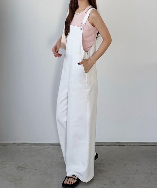 callautia（カラウティア）の「サロペットパンツ（サロペット/オーバーオール・レディース・ホワイト/チャコール/ブラック・MEDIUM/SMALL/LARGE）」の11枚目の写真