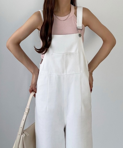 callautia（カラウティア）の「サロペットパンツ（サロペット/オーバーオール・レディース・ホワイト/チャコール/ブラック・MEDIUM/SMALL/LARGE）」の12枚目の写真