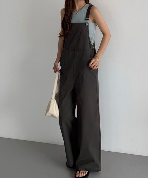 callautia（カラウティア）の「サロペットパンツ（サロペット/オーバーオール・レディース・ホワイト/チャコール/ブラック・MEDIUM/SMALL/LARGE）」の13枚目の写真