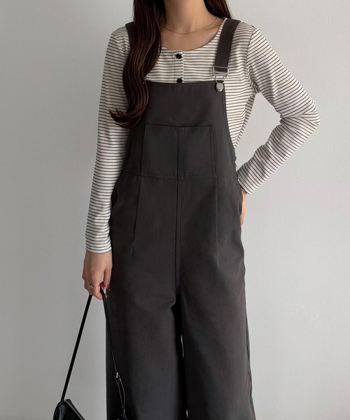 callautia（カラウティア）の「サロペットパンツ（サロペット/オーバーオール・レディース・ホワイト/チャコール/ブラック・MEDIUM/SMALL/LARGE）」の14枚目の写真