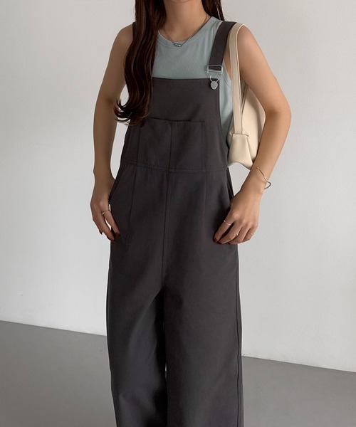 callautia（カラウティア）の「サロペットパンツ（サロペット/オーバーオール・レディース・ホワイト/チャコール/ブラック・MEDIUM/SMALL/LARGE）」の15枚目の写真
